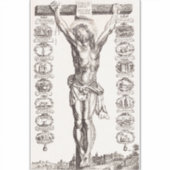 Passie van Jezus kruisiging van Christus Sticker (Voorkant)