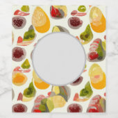 Passie van Pomegranaat: Etiket voor voedsel/dranke (Enkel label)