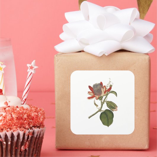  Passie-ventilator Vierkante Sticker (Feest)