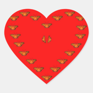 Passie vlinder liefde in hart - Dans met mij Sticker