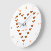 Passie-vlinders in hartvorm dans grote klok (Hoek)