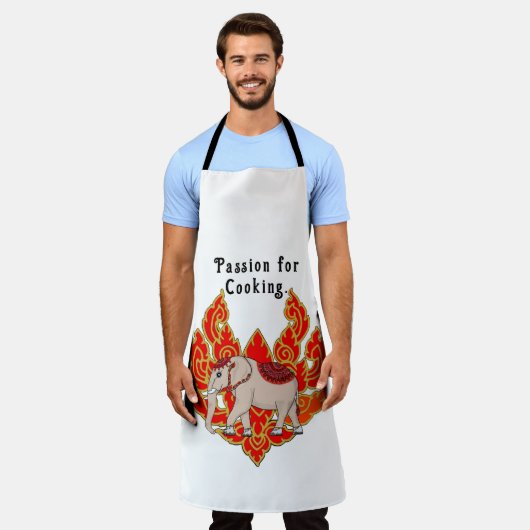 Passie voor koken. schort (Gedragen)