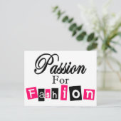 Passie voor Mode Briefkaart (Staand voorkant)