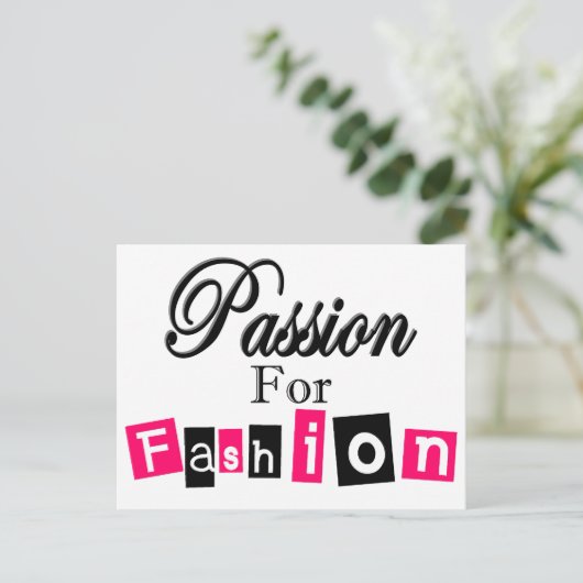 Passie voor Mode Briefkaart (Staand voorkant)