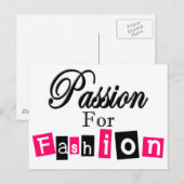 Passie voor Mode Briefkaart (Voorkant / Achterkant)