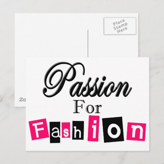 Passie voor Mode Briefkaart (Voorkant / Achterkant)