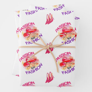 "Passie voor Mode" - stijl A Inpakpapier Vel