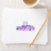 Passie voor Paarse Floral Address Label (Insitu)