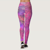 Passie voor roze patronen leggings (Achterkant)