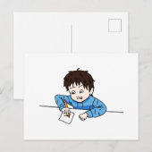 Passie voor tekenen briefkaart (Voorkant / Achterkant)