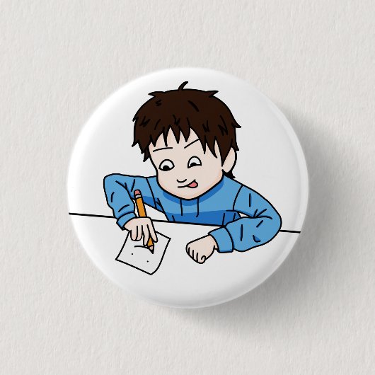 Passie voor tekenen ronde button 3,2 cm (Voorkant)