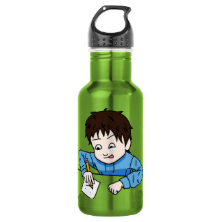 Passie voor tekenen waterfles