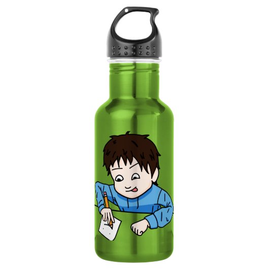 Passie voor tekenen waterfles (Voorkant)