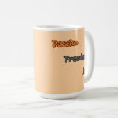 Passie, vrijheid, kunst koffiemok (Voorkant rechts)