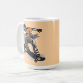 Passie, vrijheid, kunst koffiemok (Voorkant links)