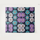 Passiebloem Bloemen Patroon Wandtapijt Wandkleed (Voorkant (horizontaal))