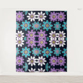 Passiebloem Bloemen Patroon Wandtapijt Wandkleed (Voorkant)