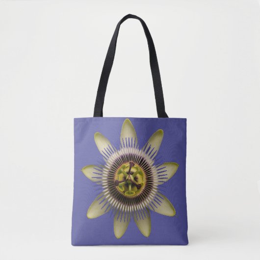 Passiebloem Botanische Boodschappentas Tote Bag (Voorkant)