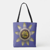 Passiebloem Botanische Boodschappentas Tote Bag (Achterkant)