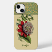  passiebloem botanische monogram naam Case-Mate iPhone case (Achterkant)