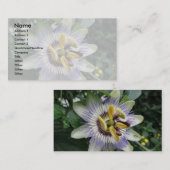 Passiebloem Custom Visitekaartje (Voorkant / Achterkant)