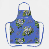 Passiebloem Lavendel Bloemen Gepersonaliseerd Lang Schort (Voorkant)