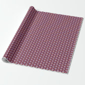 Passiebloem (paars) matte cadeauverpakkings papier (Uitgerold)