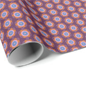 Passiebloem (paars) matte cadeauverpakkings papier (Rol Hoek)