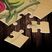 Passiebloem  Rood Goud Illustratie Legpuzzel