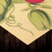 Passiebloem  Rood Goud Illustratie Tissuepapier