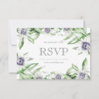 Passiebloem RSVP kaart