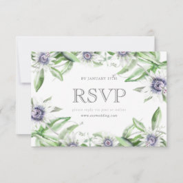Passiebloem RSVP kaart