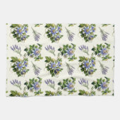 Passiebloem Sage Ecru Bloemen Keuken Schotel Handd Theedoek (Horizontaal)