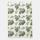 Passiebloem Sage Ecru Bloemen Keuken Schotel Handd Theedoek (Verticaal)