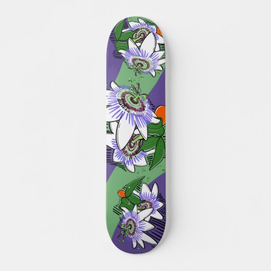 Passiebloem Skateboard Deck (Voorkant)