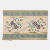 Passiebloem theedoek met een  vibe (Horizontaal)