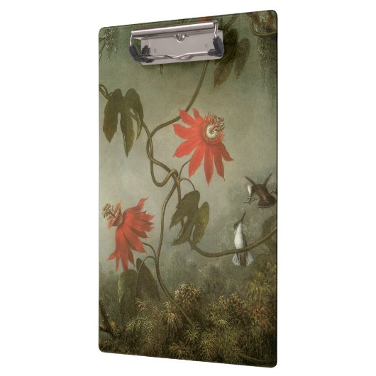 Passiebloemen en Kolibries door Martin J Heade Klembord (Links)