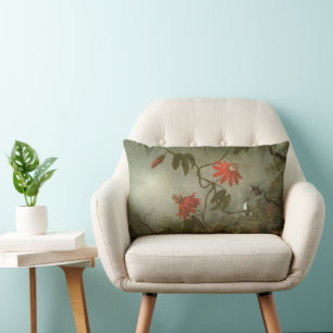 Passiebloemen en kolibries door Martin J Heade Kussen