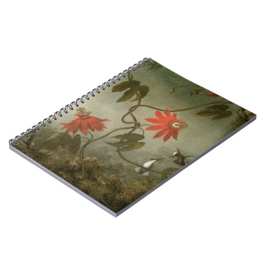 Passiebloemen en Kolibries door Martin J Heade Notitieboek (Linkerzijde)