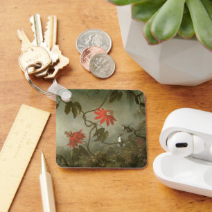 Passiebloemen en Kolibries door Martin J Heade Sleutelhanger