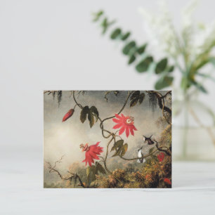 Passiebloemen met Kolibries Briefkaart