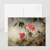 Passiebloemen met Kolibries Briefkaart (Voorkant / Achterkant)