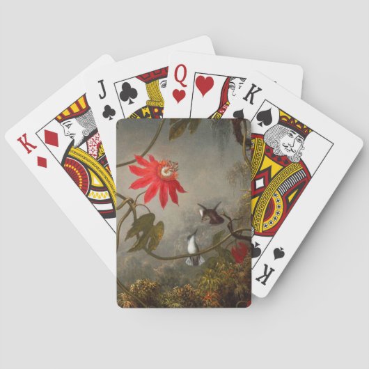Passiebloemen met kolibries Heade Pokerkaarten (Achterkant)