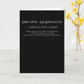 Passief agressief kaart (Gele Bloem)