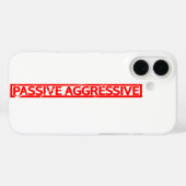 Passief agressief stempel Case-Mate iPhone case (Achterkant (horizontaal))