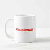 Passief agressief stempel koffiemok (Links)