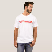 Passief agressief stempel t-shirt (Voorkant volledig)