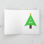 Passief agressief vrolijk kerstfeest Wenskaart Feestdagen Kaart (Binnen)