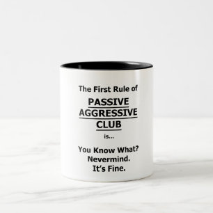 Passief Agressieve Club Tweekleurige Koffiemok
