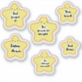 passief-agressieve gouden ster sticker (Voorkant)